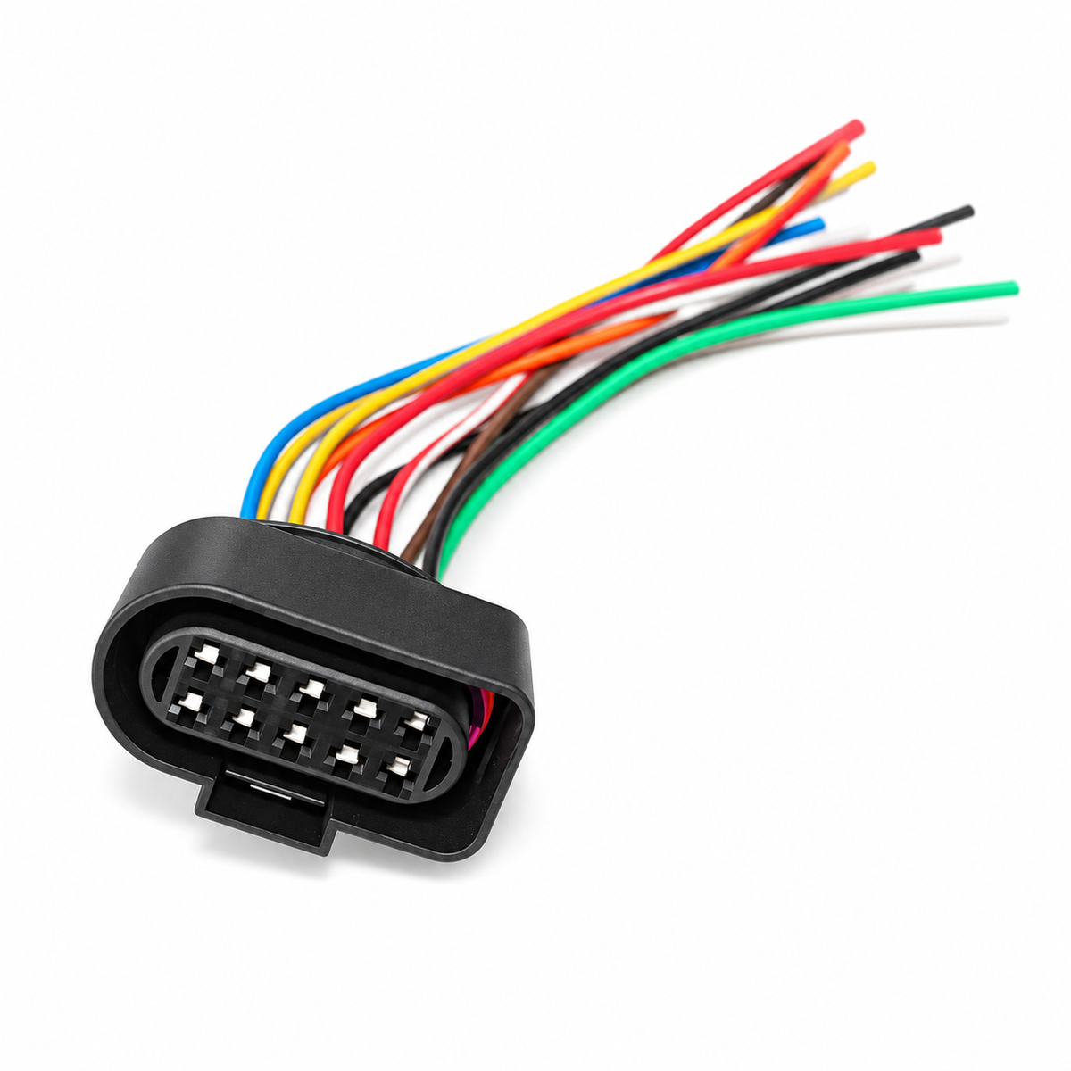 Halogen Headlight Front Lamp Connector 10 Pin Fit For Audi VW Skoda 1J0973735 – #C8/cable.c8f – image 1