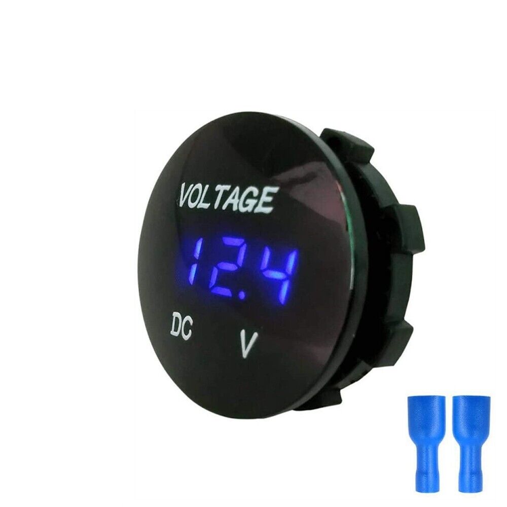 Car Motorcycle Voltmeter DC 5V-48V LED Panel Digital Voltage Volt Meter Display
