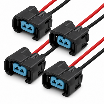 2 Pin 6189-0553 Honda Fuel Injector Connectors Plug OBD2 50cm Cable Length 4pcs