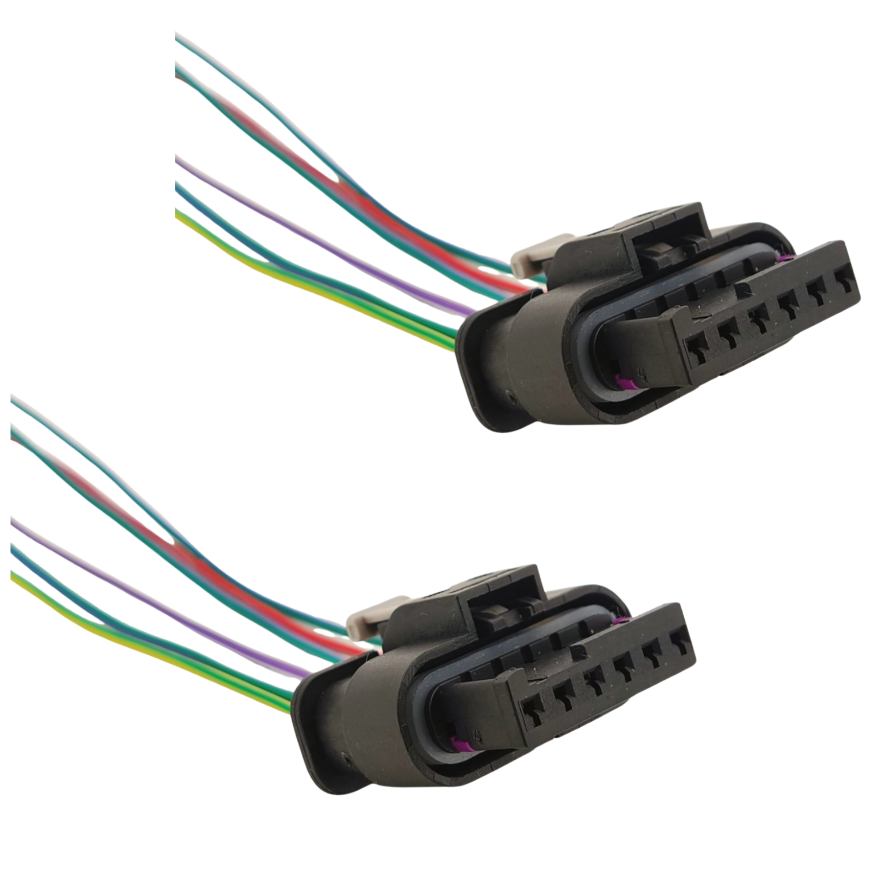 Pair of Rear Tail Light Connectors Prewired 6 Pin Plugs for BMW 1' 2' 3' 4' Series