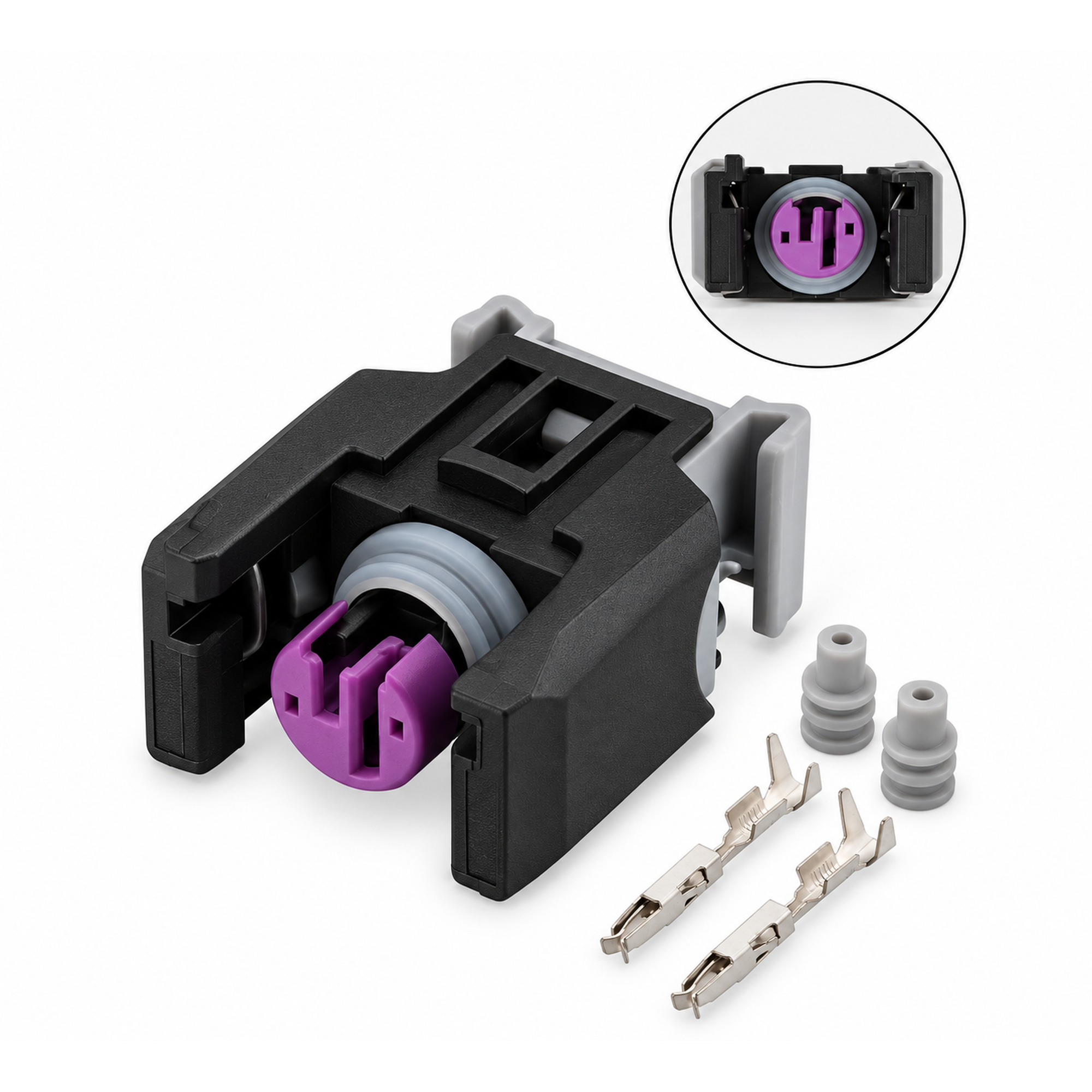 For Delphi Diesel Injector 2 Pin Plug Electrical Connector For Mercedes Sprinter CDI 13816706 – D29/2pin.v16 – image 1