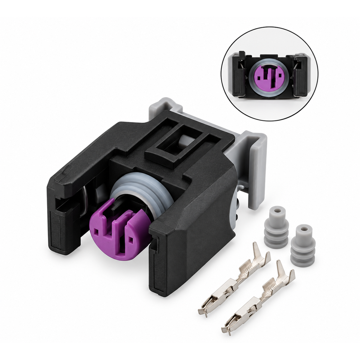 For Delphi Diesel Injector 2 Pin Plug Electrical Connector For Mercedes Sprinter CDI 13816706 – D29/2pin.v16 – image 1