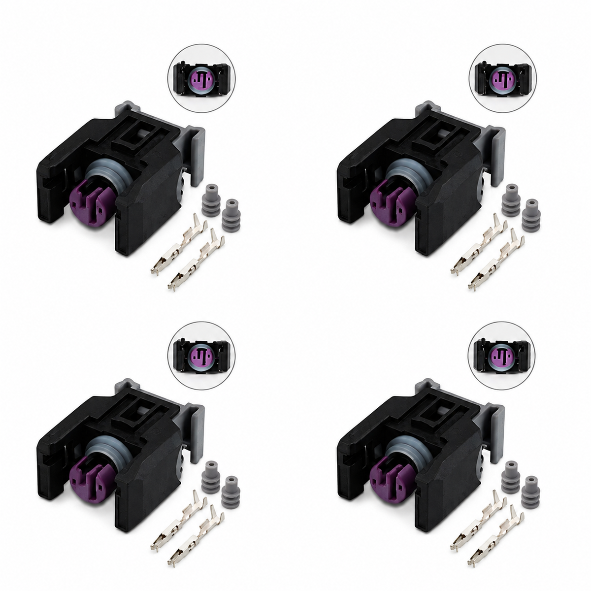 2 Pin 4pcs For Delphi Diesel Injector Connector Plugs Repair Fits Mercedes Sprinter