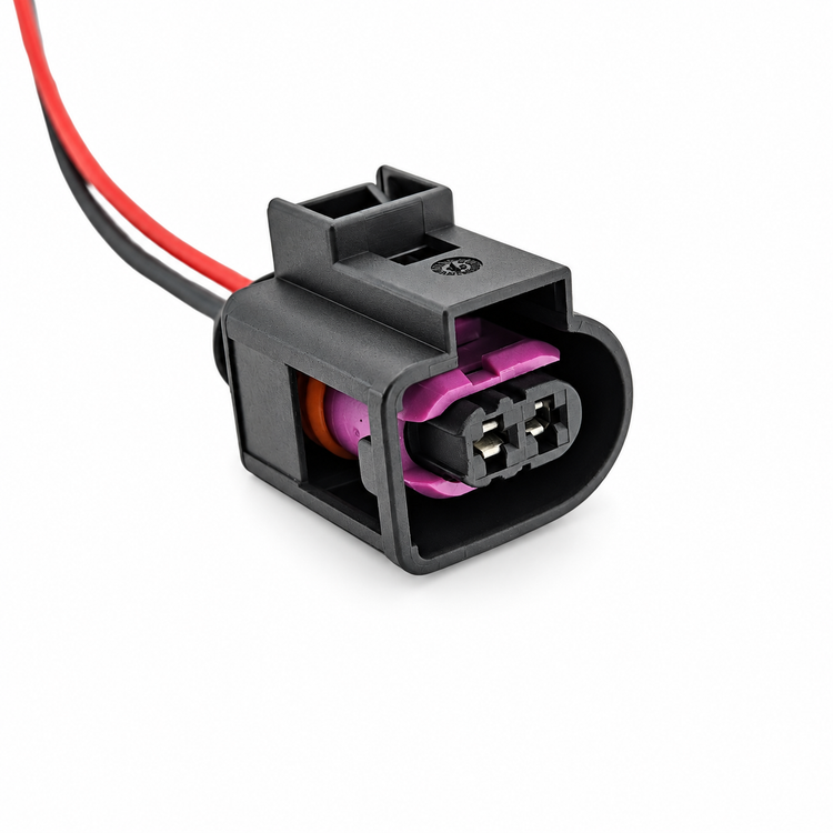 Wired Alternator 2 Pin Pig-Tail Connector Plug 4D0971992 Fits VW Audi Skoda