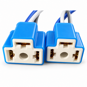 2pcs 9003 HB2 H4 Female Ceramic Car Headlight Bulb Lamp 3 Pin Connector Plug Socket H4/9003 – D31/2pcs.cables – image 3