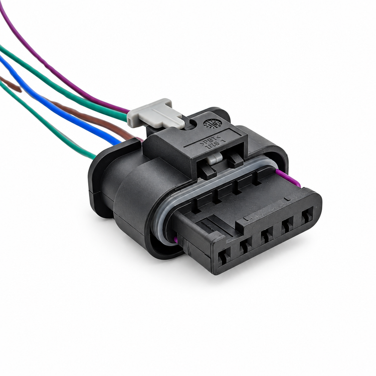 Mass Air Flow Sensor MAF Harness 5 PIN Connector Wire 4F0973705 for VW Audi – D4/Cable.s60C – image 3