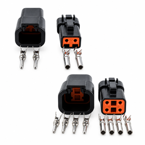 Black Deutsch DTP Series 2 4 Pin Connectors DTP04-2P DTP06-2S DTP04-4P DTP06-4S