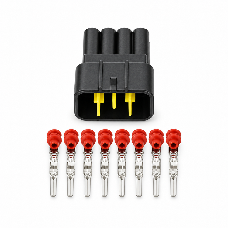 8 Pin Way Furukawa 2.3mm Male Female Connector Kit FW-C-8M-B / FW-C-8F-B – D65/PNK 07.R/M+F – image 4