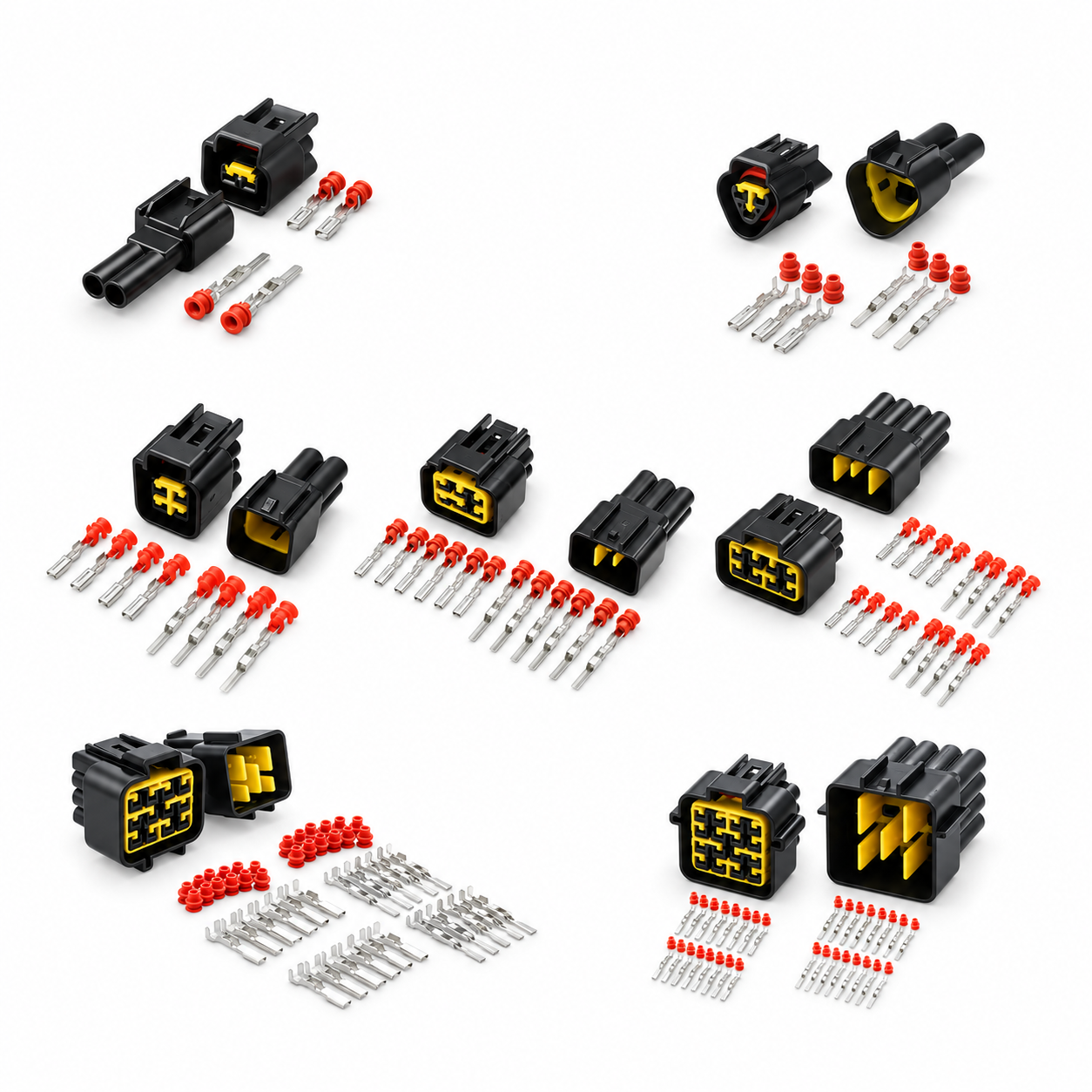 FURUKAWA 2/3/4/6/8/12/16 Pin Female Male Waterproof Auto Wire Harness Connector