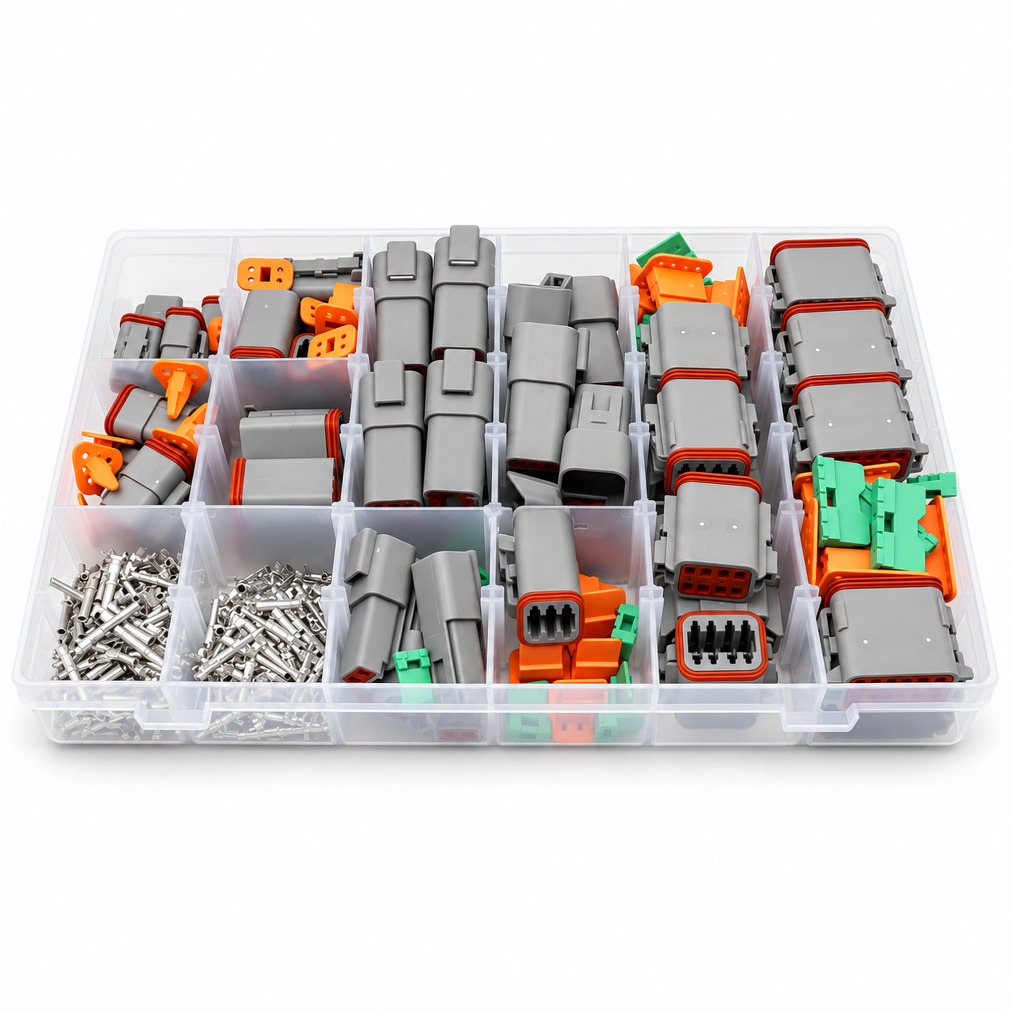 For Deutsch DT Connectors Plug Kit 317pcs Automotive DT-04 2, 3, 4, 6, 8 & 12 Way – DT-317PCS SET – image 1