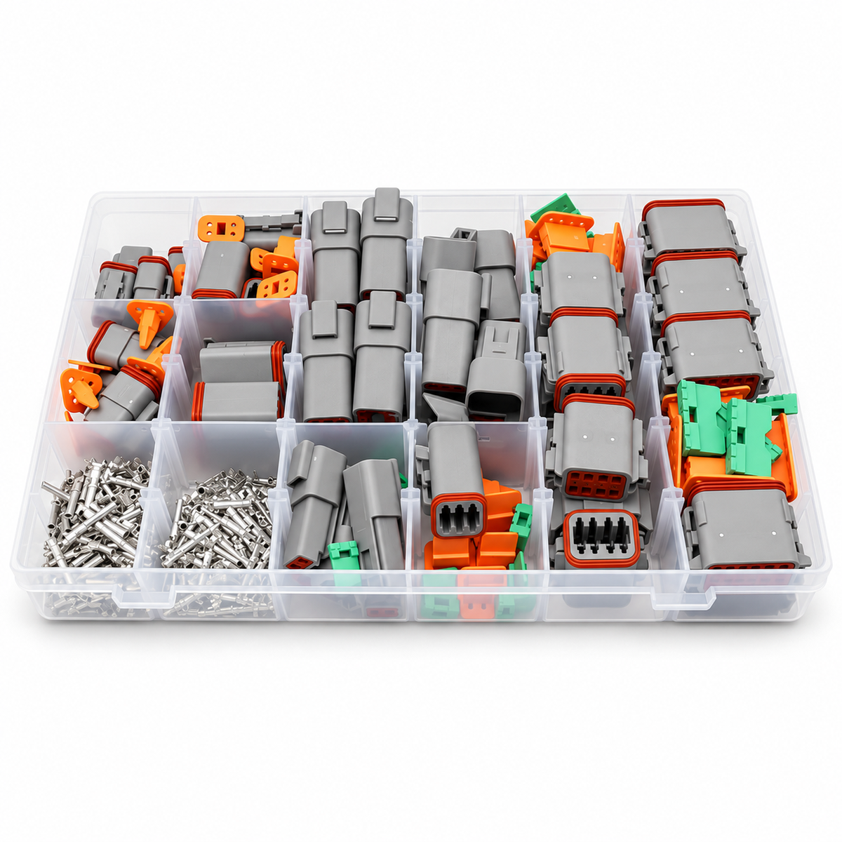For Deutsch DT Connectors Plug Kit 317pcs Automotive DT-04 2, 3, 4, 6, 8 & 12 Way – DT-317PCS SET – image 1
