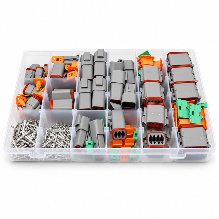 For Deutsch DT Connectors Plug Kit 317pcs Automotive DT-04 2, 3, 4, 6, 8 & 12 Way – DT-317PCS SET – image 1