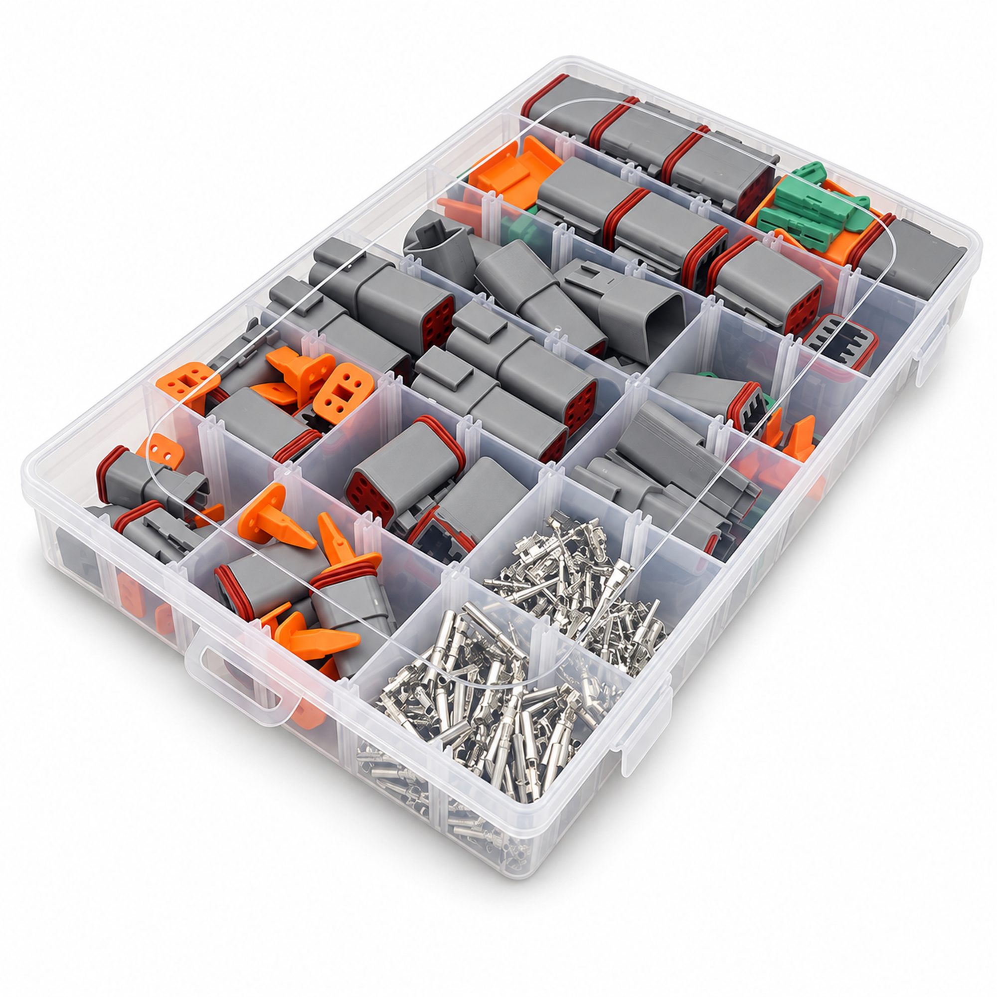 For Deutsch DT Connectors Plug Kit 317pcs Automotive DT-04 2, 3, 4, 6, 8 & 12 Way – DT-317PCS SET – image 3