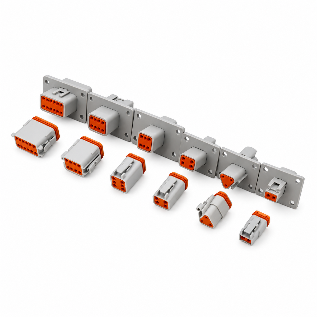 Deutsch DT Panel Flange Mount Male & Female Connector Sets 4 6 8 12 Pin – DT/Flange-4to12/X68-X73 – image 5