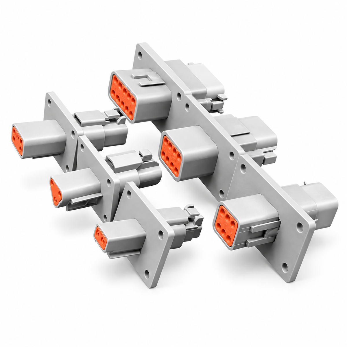 Deutsch DT Panel Flange Mount Male & Female Connector Sets 4 6 8 12 Pin – DT/Flange-4to12/X68-X73 – image 7