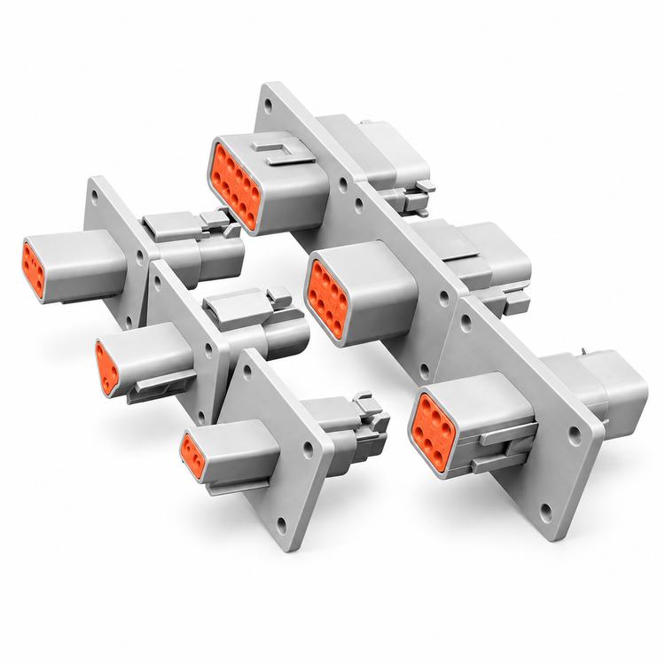 Deutsch DT Panel Flange Mount Male & Female Connector Sets 4 6 8 12 Pin – DT/Flange-4to12/X68-X73 – image 7