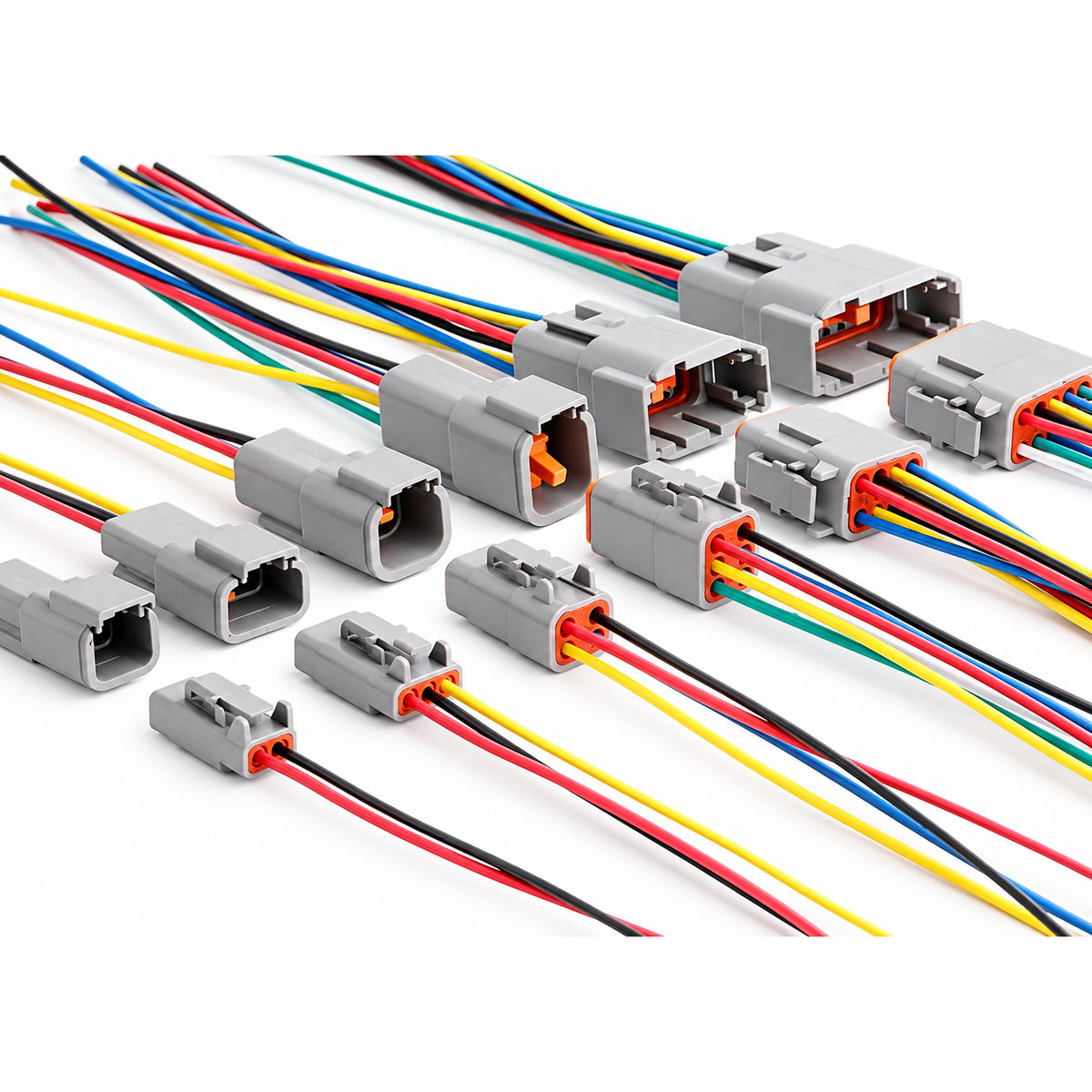 Deutsch DTM 12 Pin Connector Male & Female Prewired DTM06-12S DTM04-12P – DTM/12pin/WIRED – image 1