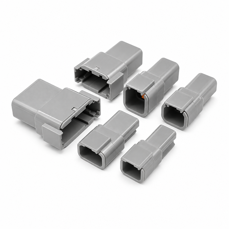 Deutsch DTM 2/3/4/6/8/12 Pin Waterproof Electrical Wire Male & Female Connector Kit with Pins – DTM/2pin/UNWIRED – image 2