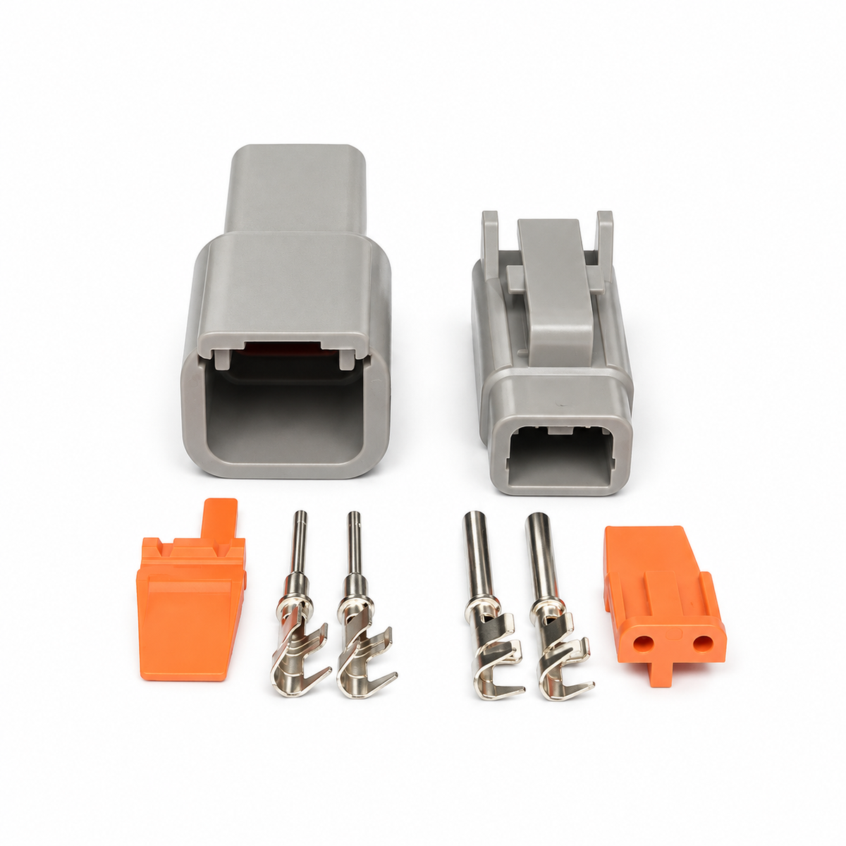 Deutsch DTM 2/3/4/6/8/12 Pin Waterproof Electrical Wire Male & Female Connector Kit with Pins – DTM/2pin/UNWIRED – image 4