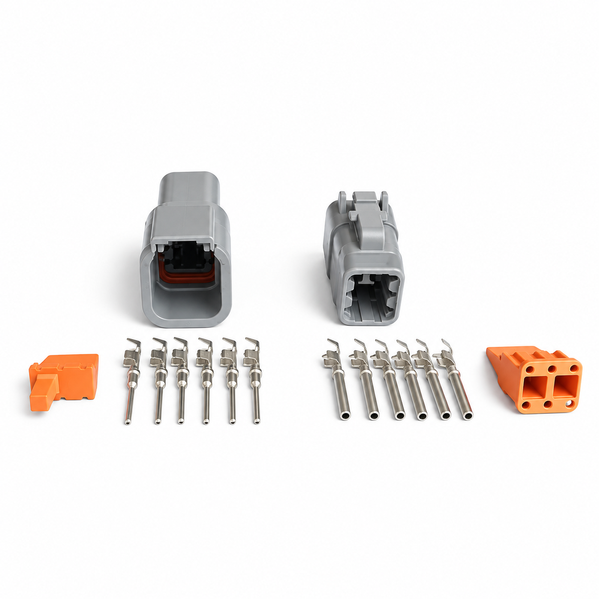 Deutsch DTM 2/3/4/6/8/12 Pin Waterproof Electrical Wire Male & Female Connector Kit with Pins – DTM/2pin/UNWIRED – image 7