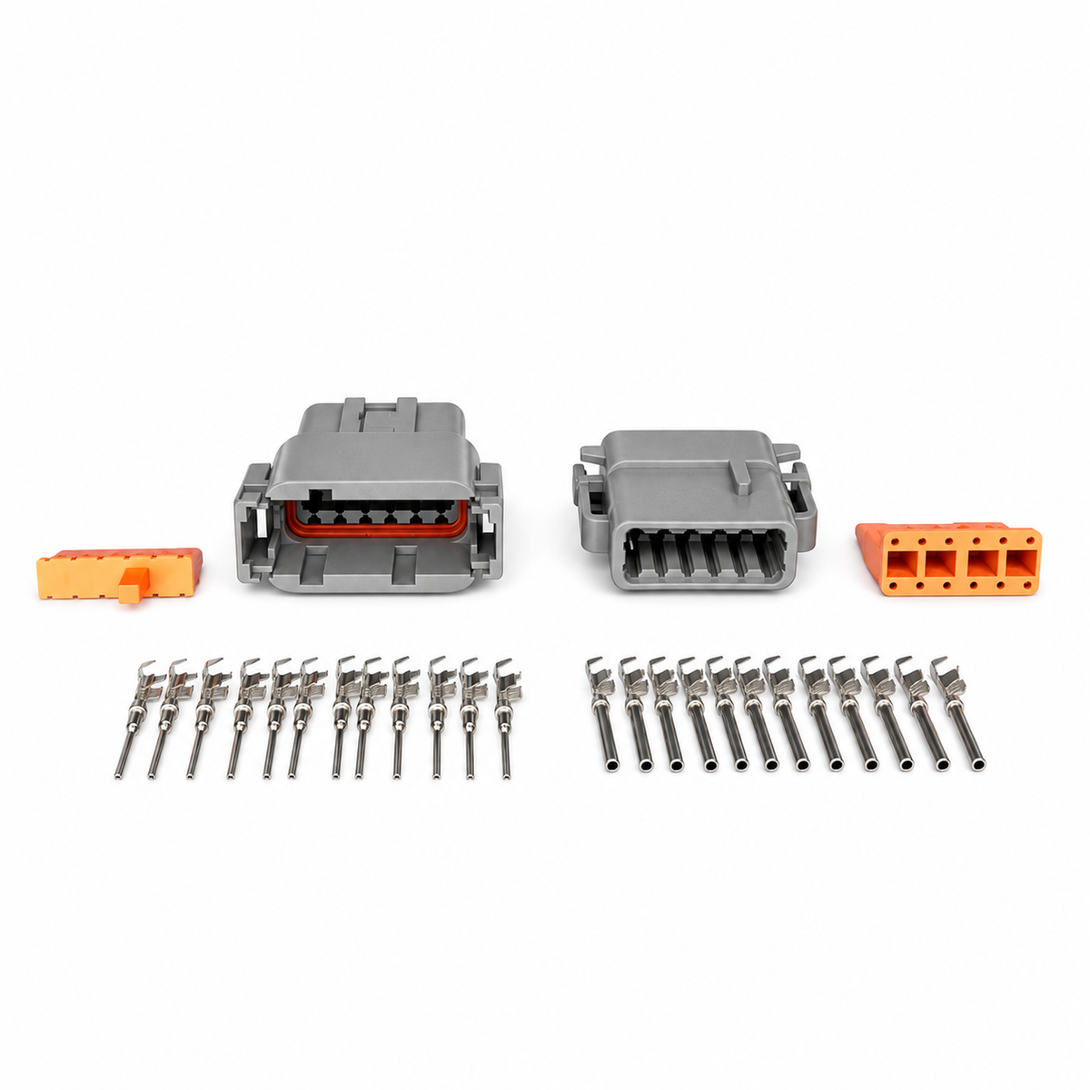 Deutsch DTM 2/3/4/6/8/12 Pin Waterproof Electrical Wire Male & Female Connector Kit with Pins – DTM/2pin/UNWIRED – image 8