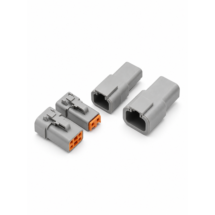 Deutsch DTP Series 2 4 Pin Connector Kit DTP04-2P DTP06-2S DTP04-4P DTP06-4S – DTP/2pinM+F – image 1