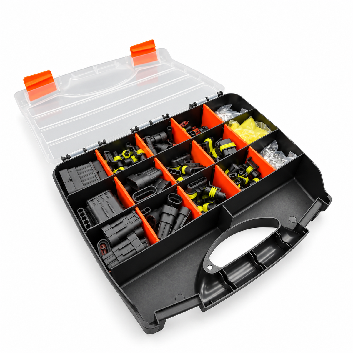 90pcs Large Assorted Box of Male & Female Superseal Automotive Connectors – E194/supersealkit – image 2