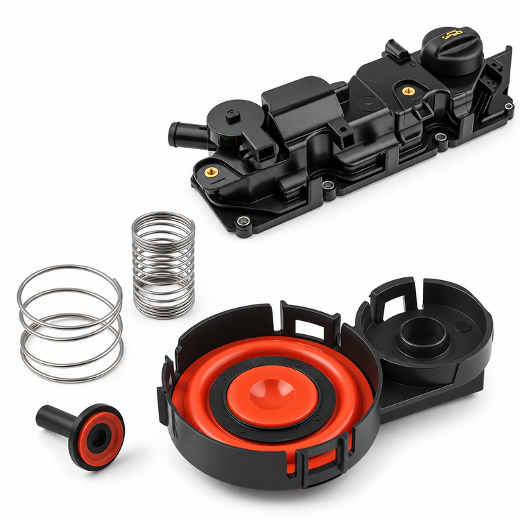 PCV Rocker Valve Cover Cap Repair Kit for Citroen Peugeot Ford 1.6 E-HDI HDI 9688939180 – E209/PCVvalve-cap – image 2