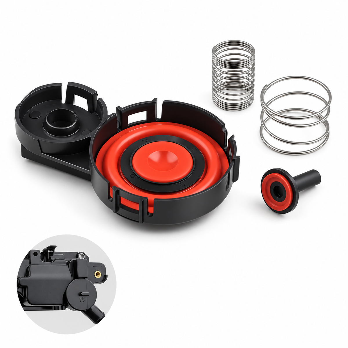 PCV Rocker Valve Cover Cap Repair Kit for Citroen Peugeot Ford 1.6 E-HDI HDI 9688939180 – E209/PCVvalve-cap – image 3