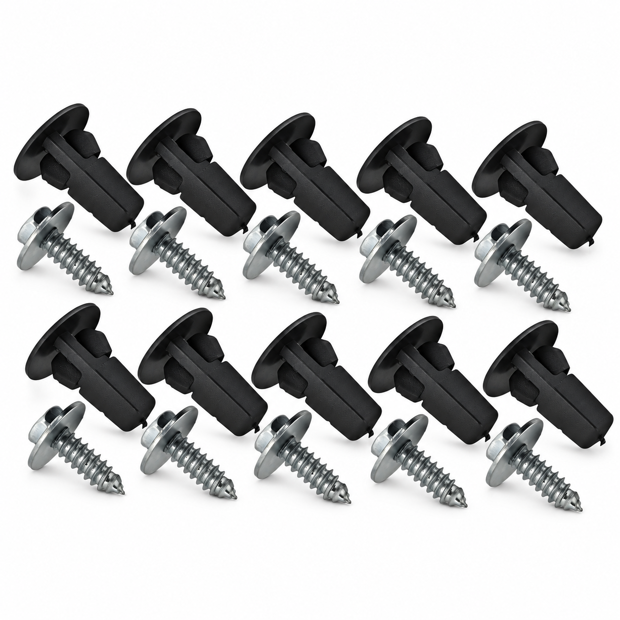 20pcs Wheel Arch Liner Clip Nylon with Screw 9018906157 Compatible with Toyota