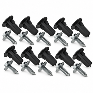 20pcs Wheel Arch Liner Clip Nylon with Screw 9018906157 Compatible with Toyota