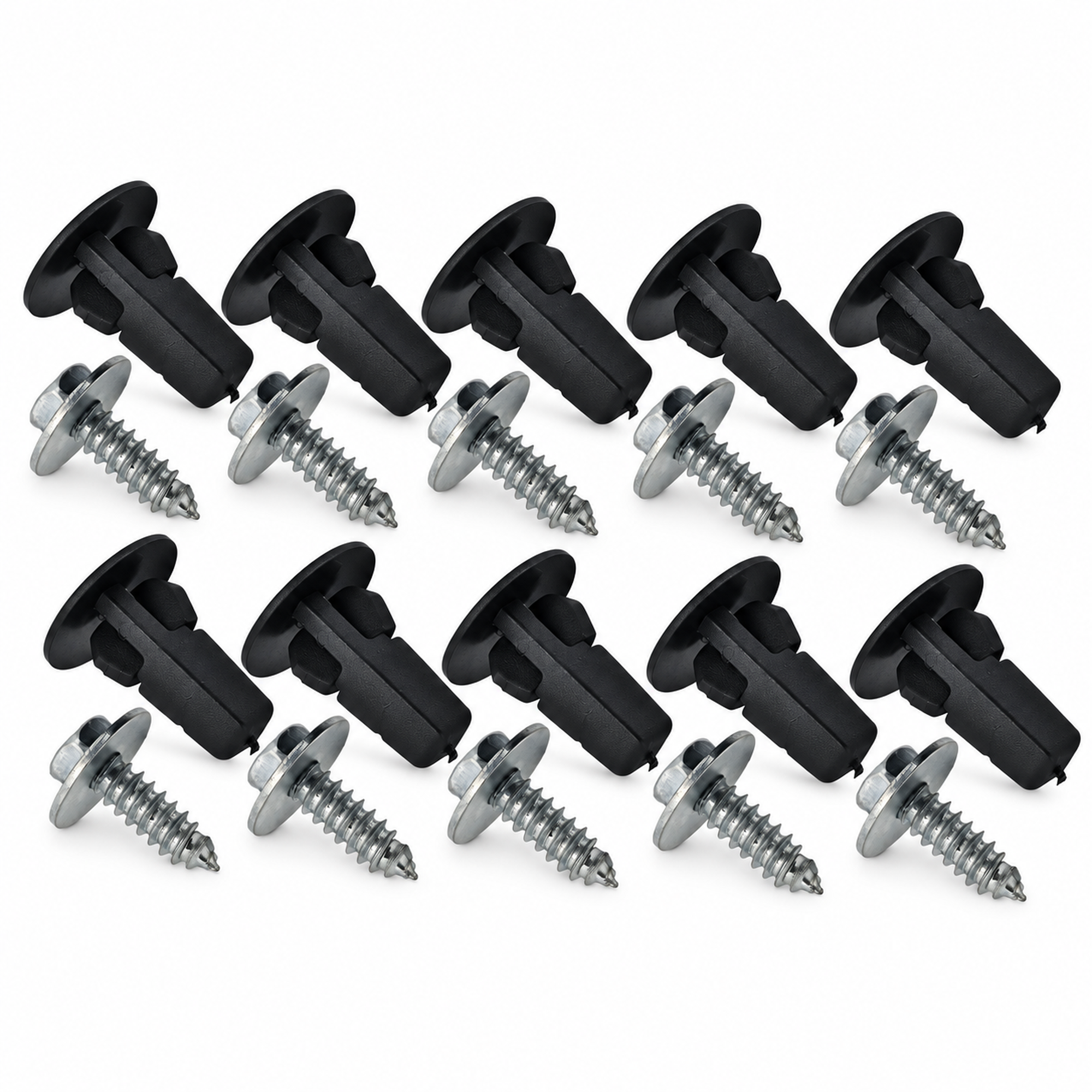 20pcs Wheel Arch Liner Clip Nylon with Screw 9018906157 Compatible with Toyota – E219/10xClip+10xScrew – image 5