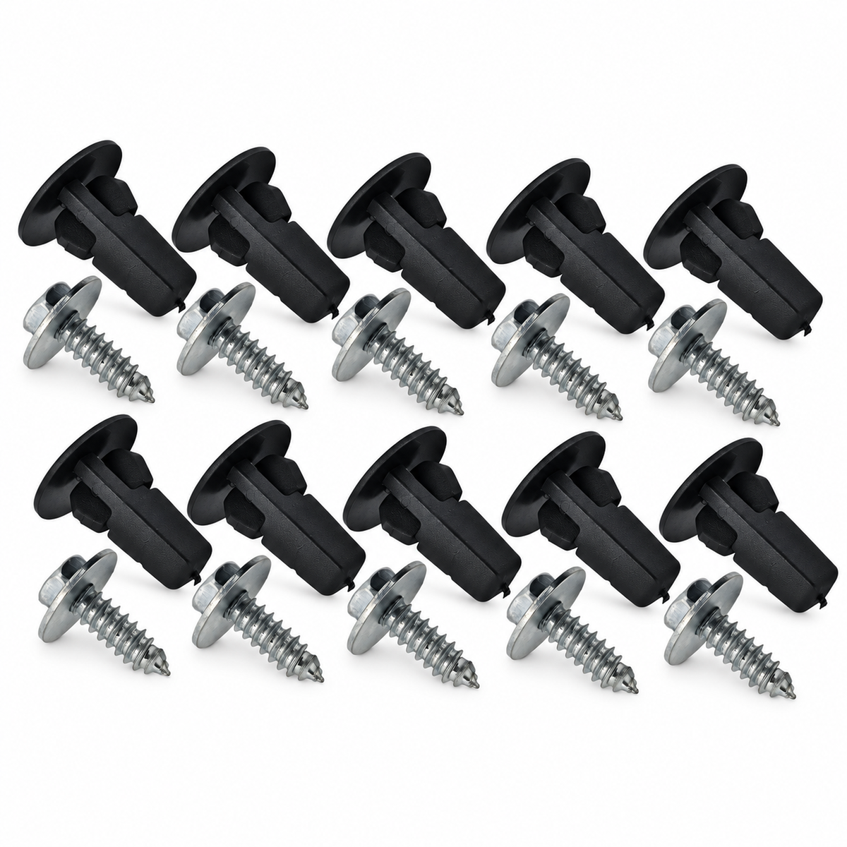 20pcs Wheel Arch Liner Clip Nylon with Screw 9018906157 Compatible with Toyota – E219/10xClip+10xScrew – image 5