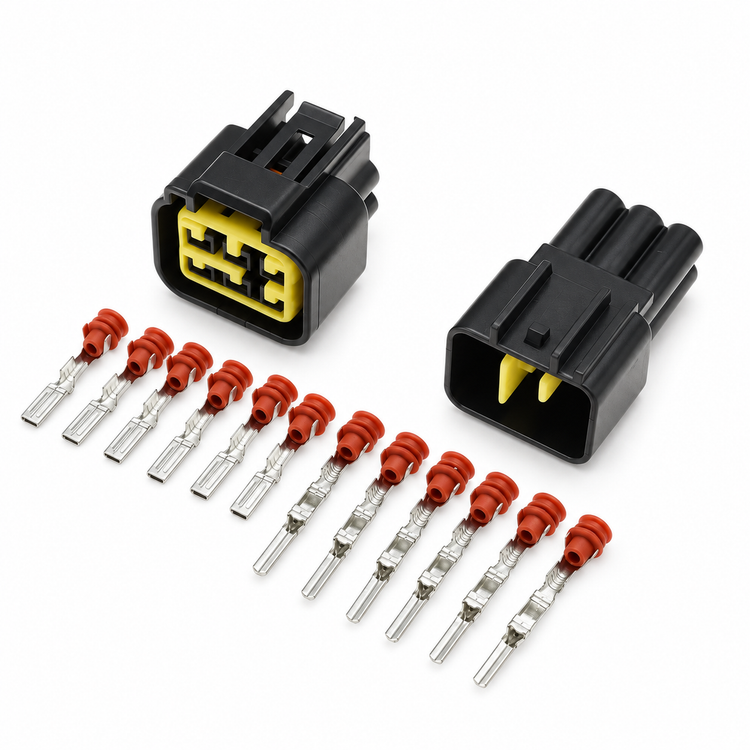 50pcs Furukawa Connector Kit 2 3 4 6 8 9 16 Pin Female & Male 2.3 FW-C 12444-5504-2 – E231/50pcsFurukawaKit – image 6