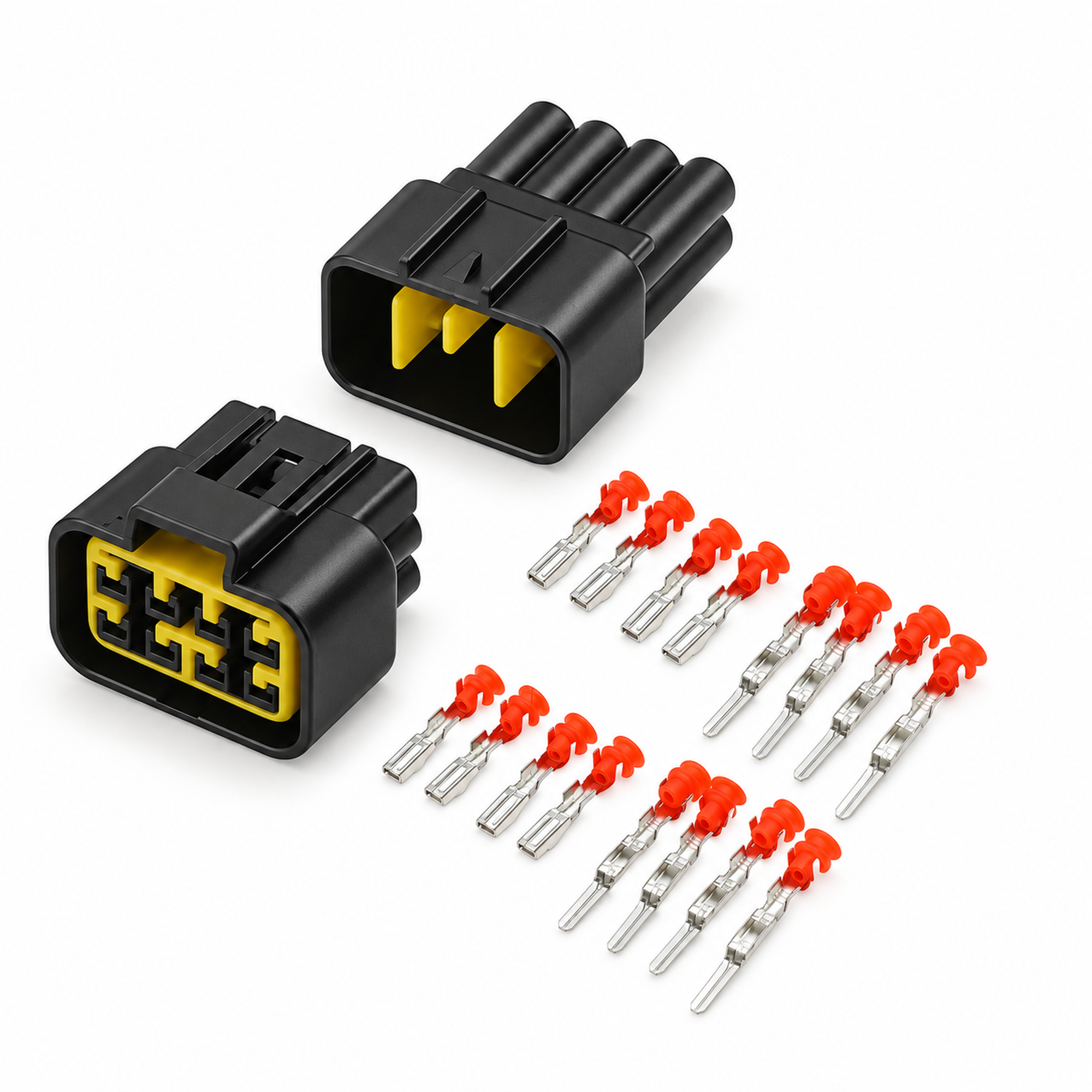 50pcs Furukawa Connector Kit 2 3 4 6 8 9 16 Pin Female & Male 2.3 FW-C 12444-5504-2 – E231/50pcsFurukawaKit – image 7