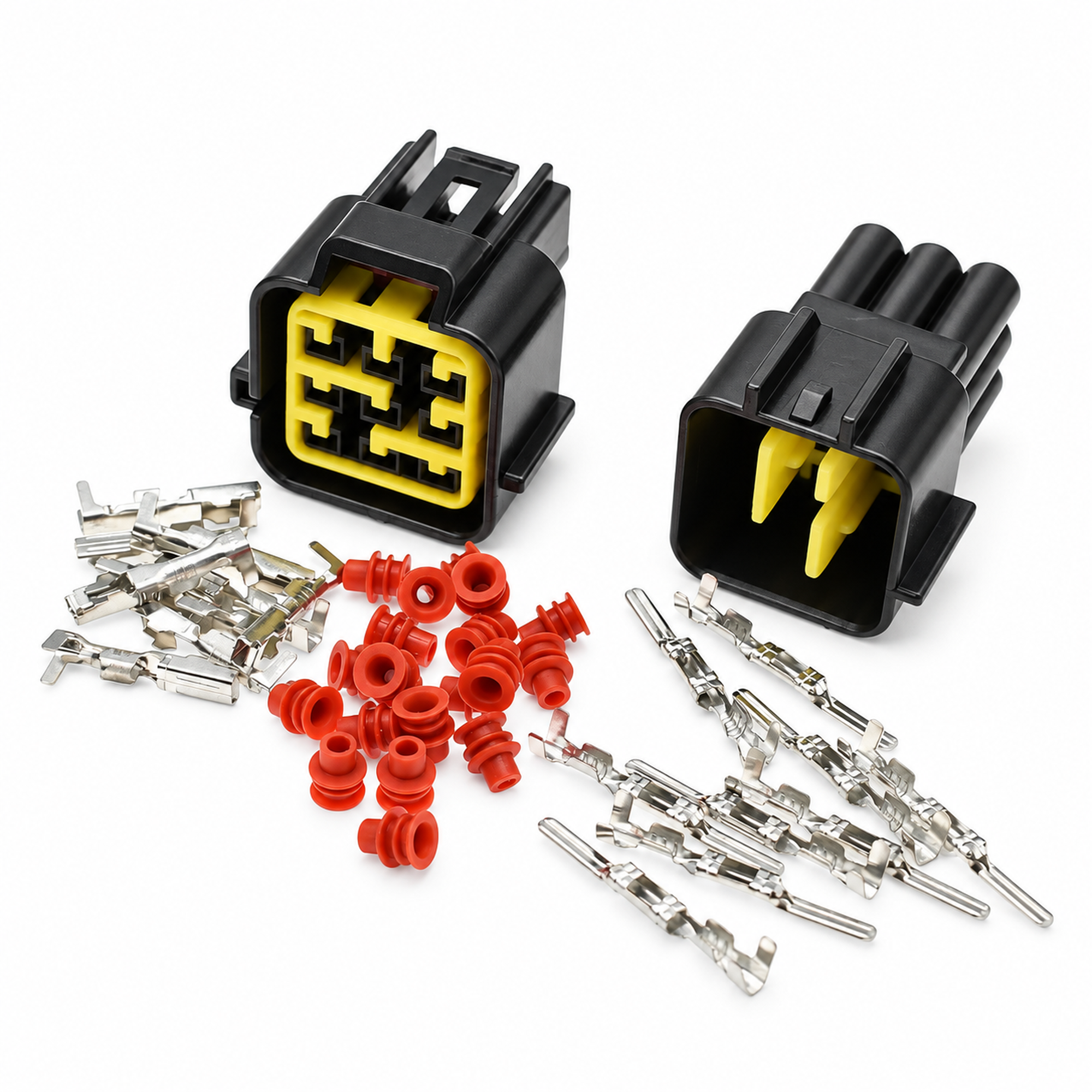 50pcs Furukawa Connector Kit 2 3 4 6 8 9 16 Pin Female & Male 2.3 FW-C 12444-5504-2 – E231/50pcsFurukawaKit – image 8