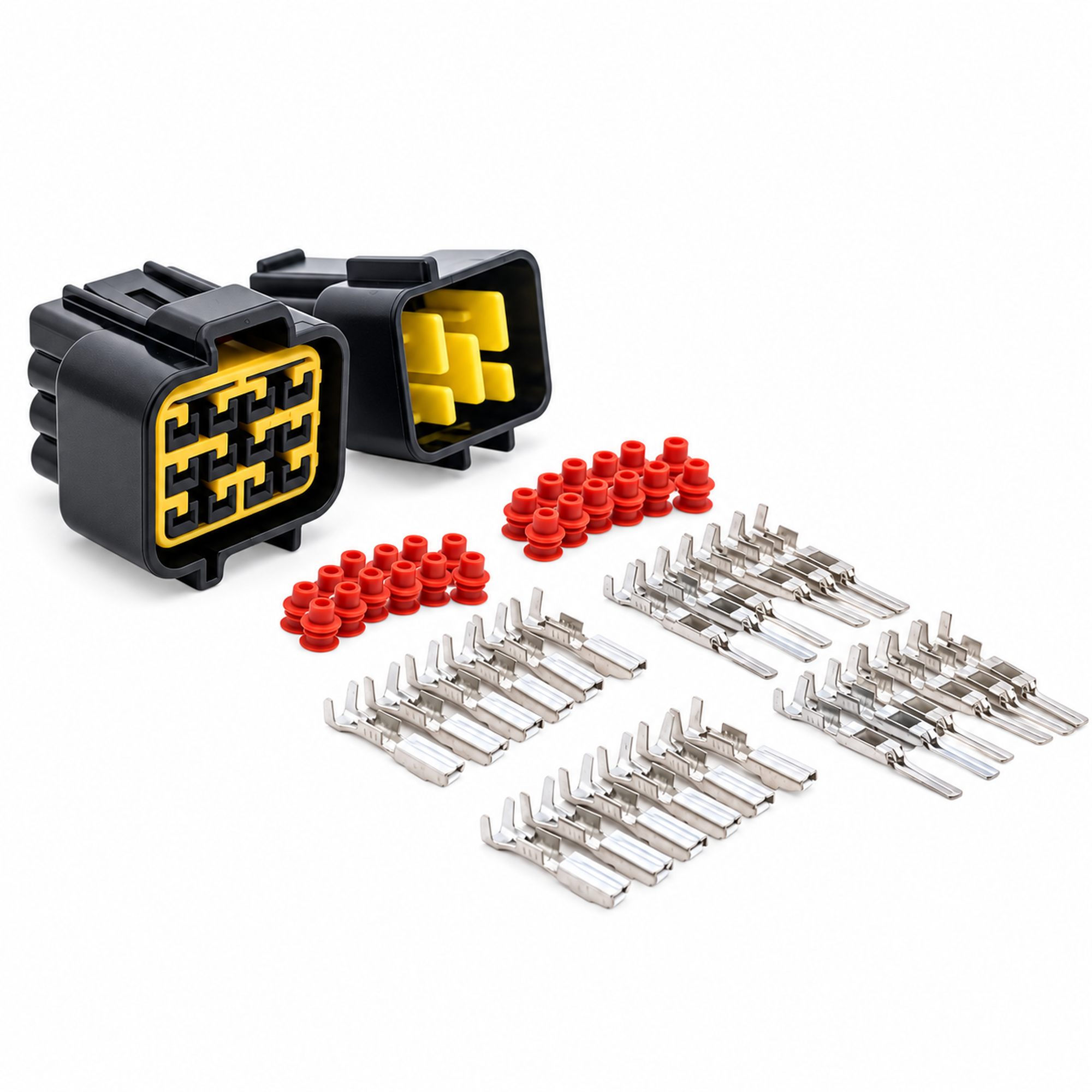 50pcs Furukawa Connector Kit 2 3 4 6 8 9 16 Pin Female & Male 2.3 FW-C 12444-5504-2 – E231/50pcsFurukawaKit – image 9