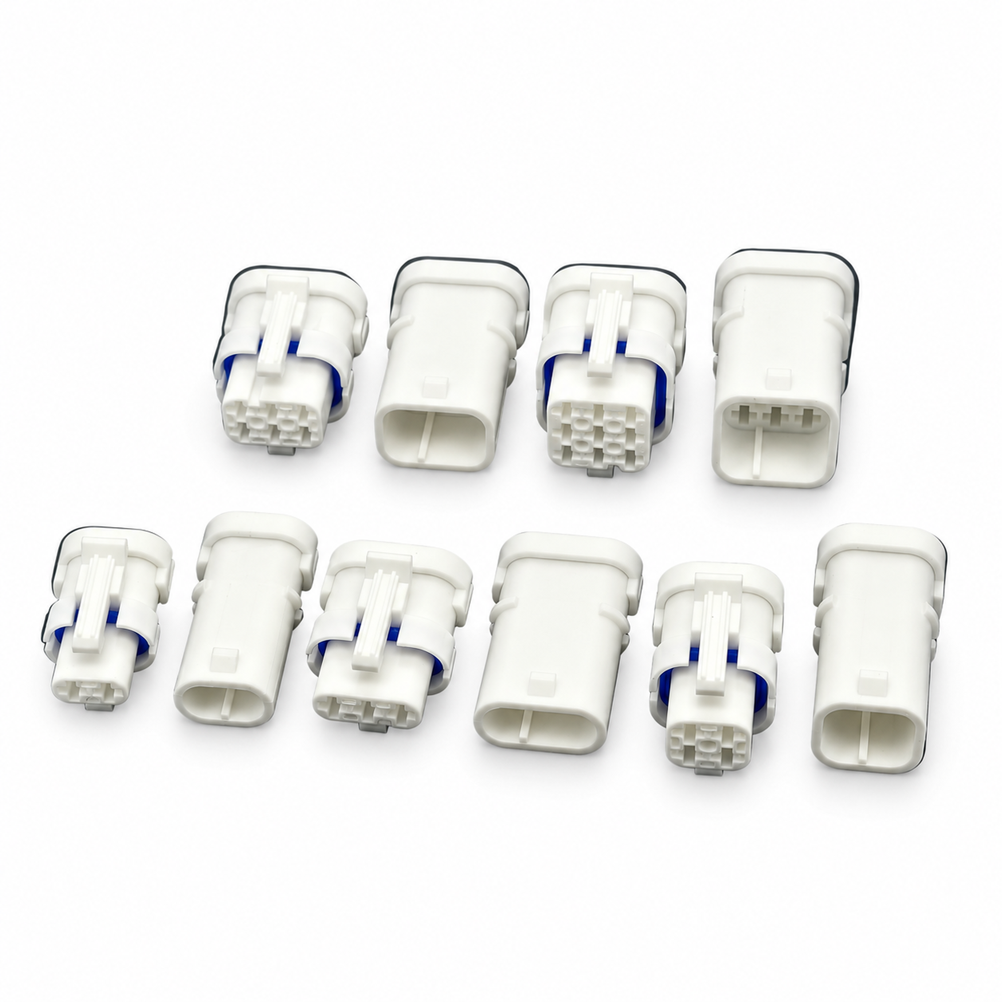 56pcs JST, JWPF 2, 3, 4, 6, 9 Pin 1.8 mm Waterproof Connector Assortment Kit – E232/56pcs/JSTkit – image 1