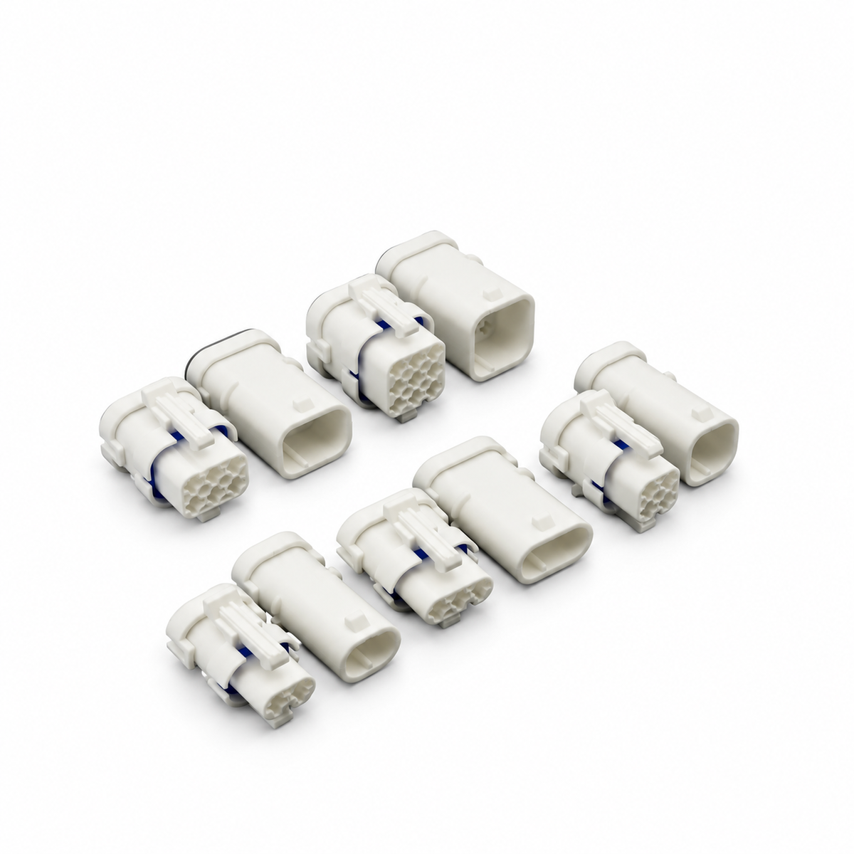 56pcs JST, JWPF 2, 3, 4, 6, 9 Pin 1.8 mm Waterproof Connector Assortment Kit – E232/56pcs/JSTkit – image 2