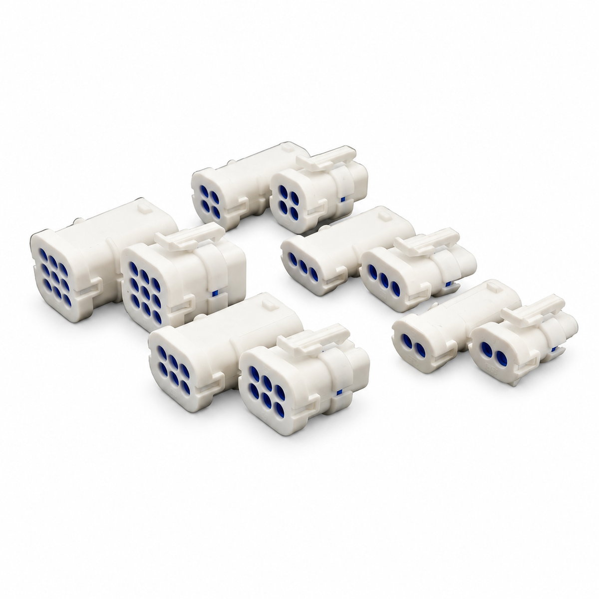 56pcs JST, JWPF 2, 3, 4, 6, 9 Pin 1.8 mm Waterproof Connector Assortment Kit – E232/56pcs/JSTkit – image 3