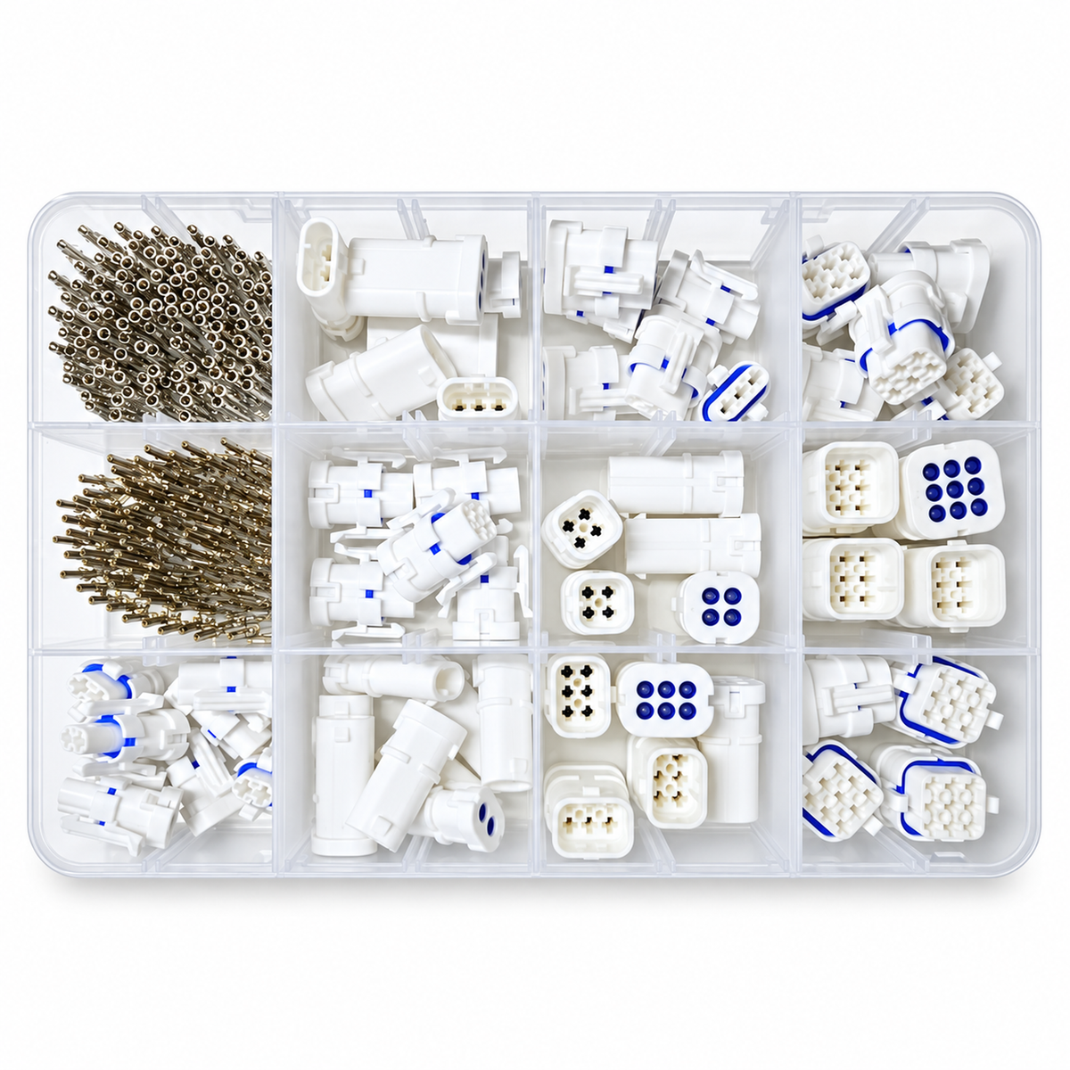 56pcs JST, JWPF 2, 3, 4, 6, 9 Pin 1.8 mm Waterproof Connector Assortment Kit – E232/56pcs/JSTkit – image 6