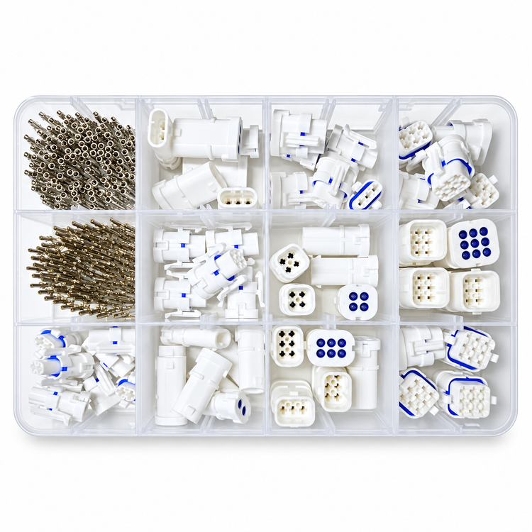 56pcs JST, JWPF 2, 3, 4, 6, 9 Pin 1.8 mm Waterproof Connector Assortment Kit – E232/56pcs/JSTkit – image 6