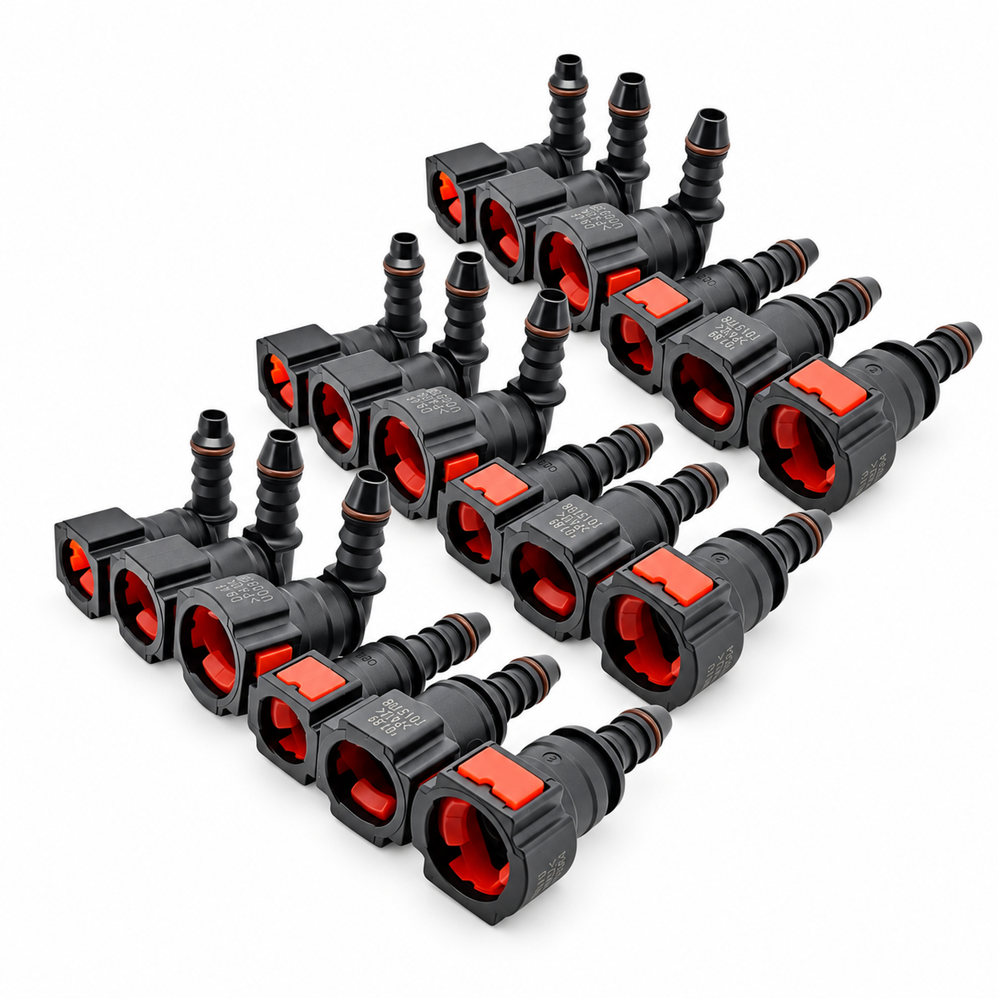 18pcs 90° & Straight AdBlue Connectors Assortment Kit Set with Sizes: 9.49 x 6mm, 7.89 x 6mm – E233/18pcsADbluekit – image 3