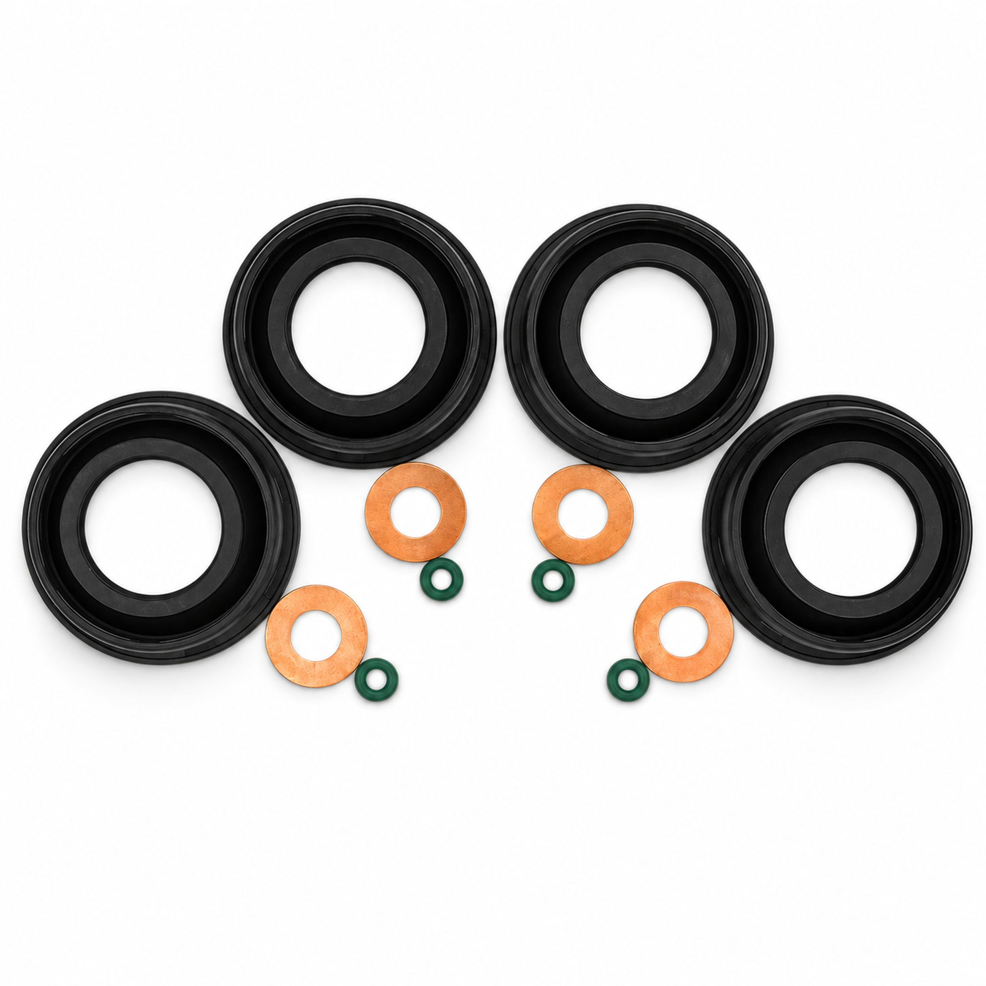 Fuel Injector Seal Washer O Ring Set Fits Ford Audi VW Seat Skoda 03L103070A - 16pcs Set – E256/12-O'Rings – image 1
