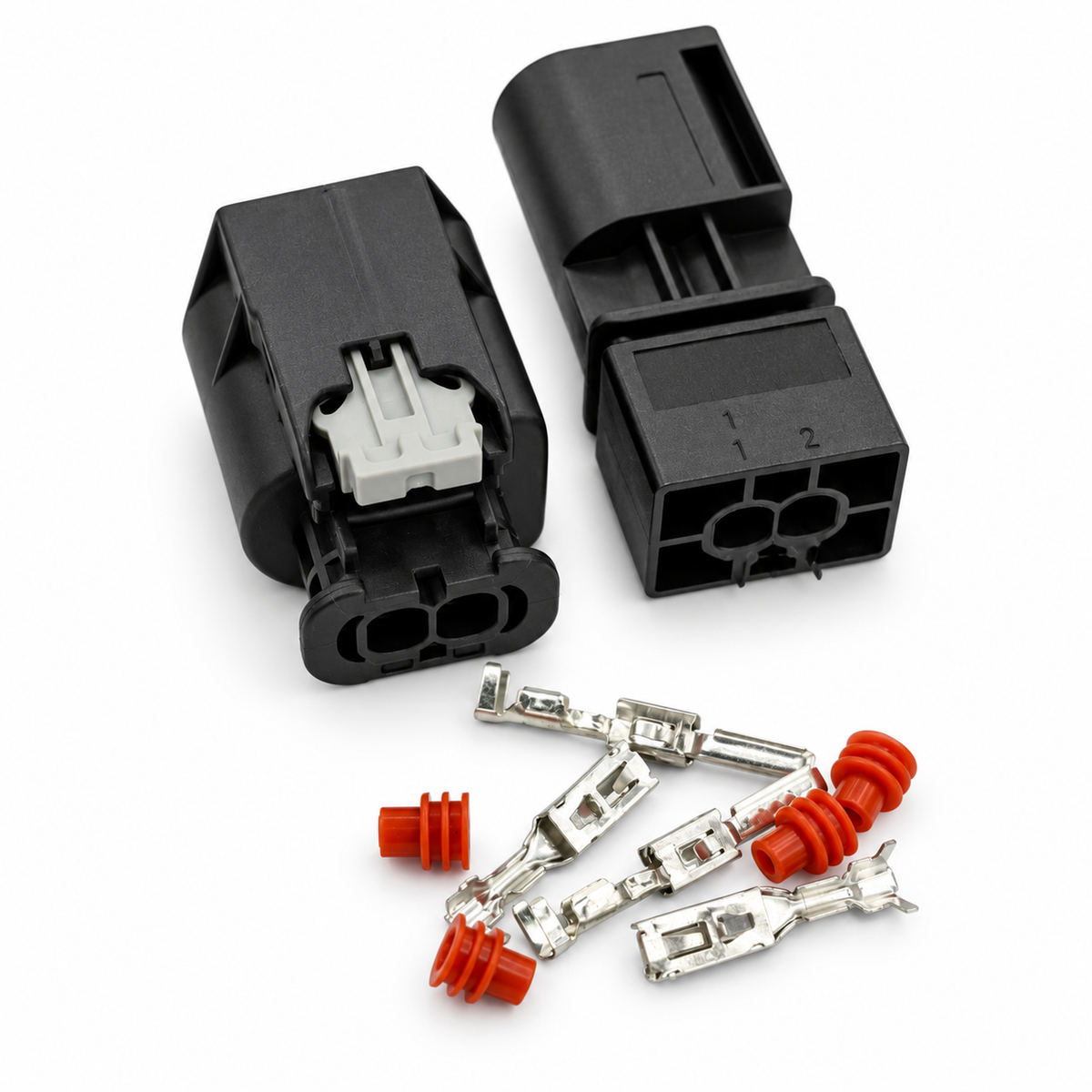 Horn Connector 2 Pin Plug 805-198-521 805-198-522 805-198-528 Kostal 2.8mm – E276-2pin-Pack – image 1