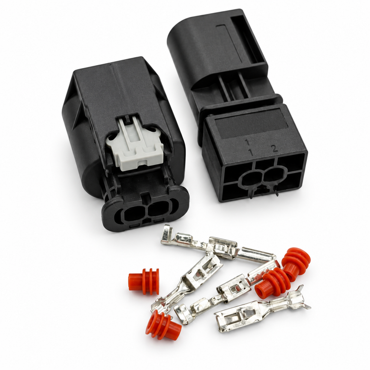 Horn Connector 2 Pin Plug 805-198-521 805-198-522 805-198-528 Kostal 2.8mm – E276-2pin-Pack – image 1