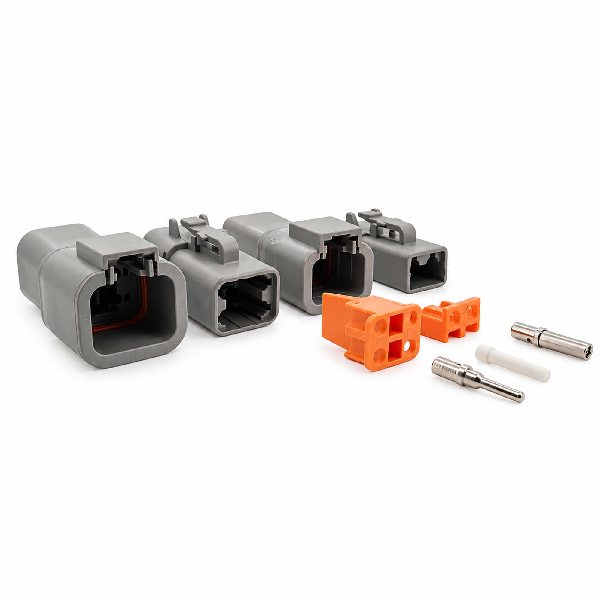 128pcs Deutsch DTP Series Multi Plug Waterproof Connector Box Set Kit 2 & 4 Pin – E2D/128pcsDTPkitF139 – image 3