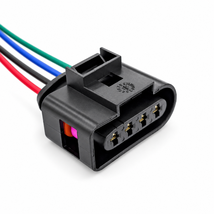 4 Pin Female Ignition Coil Connector Plug Prewired 4B0973724 for VW Audi – E329-4pin-wired – image 1