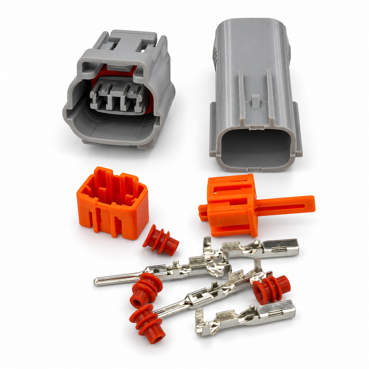 2 Pin Sumitomo DL Connector Kit 6195-0006 6195-0003 2.3mm 090 Male Female – E332-2pin-pack – image 1
