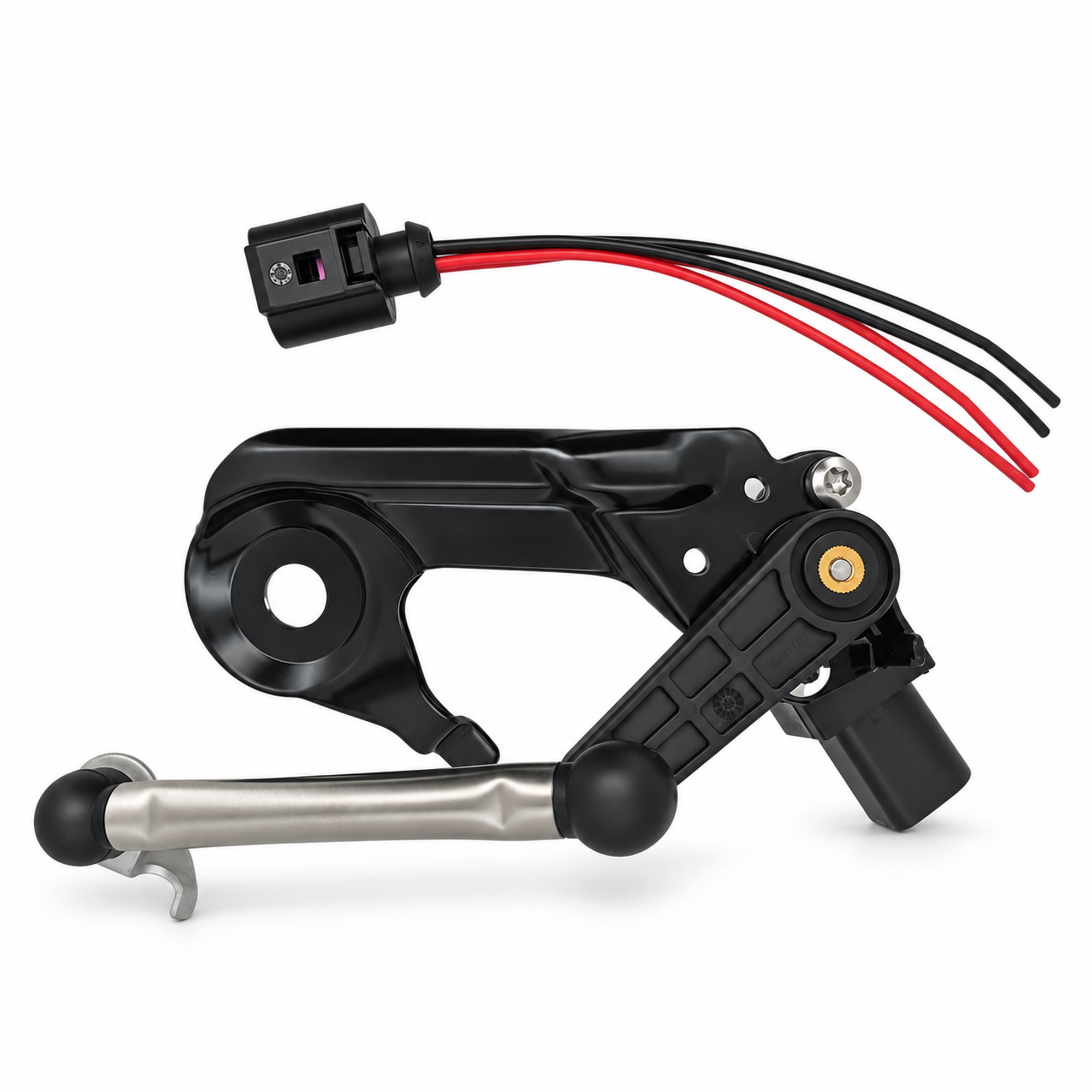 Rear Left Headlight Range Control Level Sensor and Connector for Audi A4 B8 A5 8T RS5 S5 | – !F001-F1D/&/D17 – image 2
